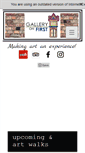 Mobile Screenshot of galleryonfirst.com
